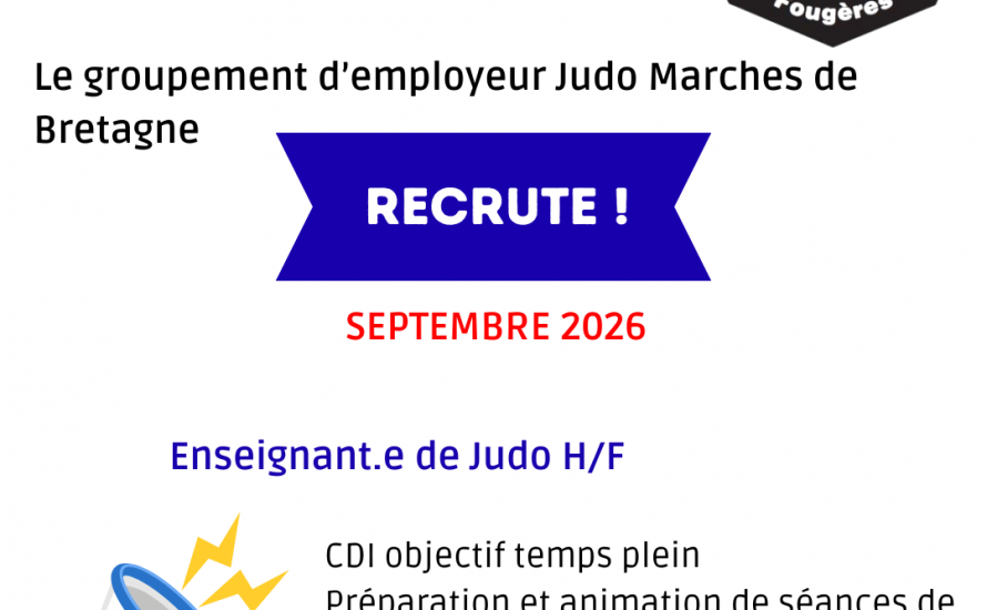 L'Alliance recrute un professeur de Judo !